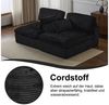 Leawin Sofa Cordsofa 2-Sitzer mit Bettfunktion, modernes Schlafsofa für Wohnzimmer, Weicher Cordbezug, flexible Kombination & ideal für kleine Räume Bild 3