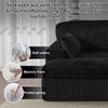 Leawin Sofa Cordsofa 2-Sitzer mit Bettfunktion, modernes Schlafsofa für Wohnzimmer, Weicher Cordbezug, flexible Kombination & ideal für kleine Räume Bild 2