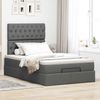 vidaXL Ottoman-Bett mit Matratze Dunkelgrau 120x190 cm Stoff 3313224 Bild 3