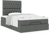 vidaXL Ottoman-Bett mit Matratze Dunkelgrau 120x190 cm Stoff 3313224 Bild 4