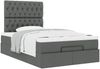 vidaXL Ottoman-Bett mit Matratze Dunkelgrau 120x190 cm Stoff 3313224 Bild 5