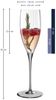 Leonardo Sektglas Poesia, Sekt Glas, Champagnerglas, Champagner, Kristallglas, Grau, 250 ml, 022381 Bild 2