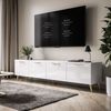 Lookway TV-Schrank AURA 200 cm in Weiß mit Griffen Breite 200 cm Bild 3