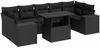 vidaXL 8-tlg. Garten-Sofagarnitur mit Kissen Schwarz Poly Rattan 3326756 Bild 2