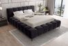 99rooms Cozy Polsterbett 180x200 cm Chenille APHRODITE Schwarz Bild 3