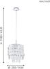Eglo 93092 Hängeleuchte FEDRA 2 Kristall, chrom E27 max. 1X40W H:110cm Ø25cm Bild 2