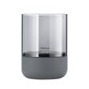 Blomus Windlicht Calma, Kerzenständer, Kerzenhalter, Beton, Glas farbig, Steel Gray, Smoke, 14 cm, 66189 Bild 4