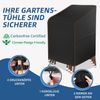 Gartenstuhl Abdeckung 420D Oxford-Stoff Wasserdicht Winterfest 65x65x120cm Bild 3