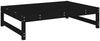 vidaXL Gartenhocker Schwarz 120x80 cm Massivholz Kiefer 825713 Bild 2