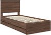 vidaXL Bettrahmen Braun Eichen-Optik 90 x 200 cm Ingenieurs Holz 3409509 Bild 4