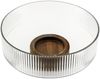 Terra Bowl Grande Glasschale mit Akazienholz - Servier- & Dekoschale, 26x11,5 cm Bild 4