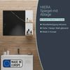 BADEDU HIERA Spiegel 79 cm breit, Weiß, zwei Ablagen Bild 2