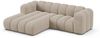 Micadoni Modulares Ecksofa Lupine 3-Sitzer Links Chenille Eden Dunkelbeige Bild 2