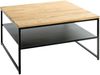 HAKU Möbel Couchtisch, eiche, schwarz, 70x70 x H 40 Bild 1