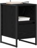 vidaXL Nachttisch Schwarz Eichen-Optik 39,5 x 30 x 50 cm Holzwerkstoff 886654 Bild 3