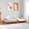vidaXL Massivholzbett ohne Matratze Wachsbraun 75x190 cm Kiefernholz 850685 Bild 1