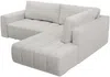 Vente-unique - LORIONA Sofa Stoff Grau - B 205 cm x H 90 cm x L 275 cm Bild 4