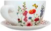 Dekohelden24 Blumentopf, Pflanztasse, Pflanzkübel, Pflanzgefäß, Übertopf aus Keramik bunt L/B/H 28 x 24 x 14 cm Bild 3