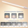 ZMH Schreibtischlampe LED Klemmbar - Weiß Tageslichtlampe Schreibtisch Lampe mit 3 Farbtemperatur und 5 Helligkeitsstufen Tischleuchte USB Bürolampe 5W Arbeitsplatzleuchte Klemmlampe für Büro Bild 3