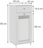 Midischrank Malte Weiß 40 x 96 cm Vicco Bild 2