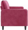 vidaXL 3-Sitzer-Sofa Weinrot 180 cm Samt Bild 4