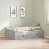 vidaXL Bettrahmen mit Schubladen Beton Grau 90 x 200 cm Holzwerkstoff 3335192 Bild 3