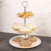 BigDean Porzellan Etagere mit 3 Etagen - Höhe 35cm - Etagenständer Etagenplatten Servierplatte Bild 3