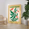 Flower Market Poster · Grüne Retro Blumen · Mid Century Moderne Illustration · Print ohne Rahmen - 10x15cm Bild 2
