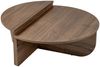 Calicosy Set aus 2 Couchtischen L90 cm - ORION - Dunkles Holz Bild 3
