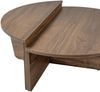 Calicosy Set aus 2 Couchtischen L90 cm - ORION - Dunkles Holz Bild 4