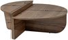 Calicosy Set aus 2 Couchtischen L90 cm - ORION - Dunkles Holz Bild 5