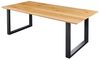 riess-ambiente Esstisch WILD OAK 160cm natur - Wildeiche, Metall, Schweizer Kante, U-Gestell (Einzelartikel, 1-St), Urbaner Massivholztisch für 6 Personen - ideal für Wohn- & Esszimmer Bild 2