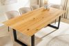 riess-ambiente Esstisch WILD OAK 160cm natur - Wildeiche, Metall, Schweizer Kante, U-Gestell (Einzelartikel, 1-St), Urbaner Massivholztisch für 6 Personen - ideal für Wohn- & Esszimmer Bild 4