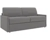 Schlafsofa 3-Sitzer CALIFE - Stoff - Hellgrau - Liegefläche: 140 cm - Matratzenhöhe: 22 cm Bild 3