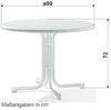 Boulevard-Klapptisch, Ø 100 cm, champagner Bild 5