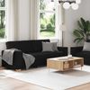 vidaXL 2-tlg. Sofagarnitur mit Kissen Schwarz Stoff 3324693 Bild 3