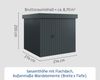 Hörmann Ecostar Metall-Gerätehaus "Euroline Trend" mit Flachdach EFD 5, anthrazitgrau, 214 x 214 cm,1-flüglige Tür Bild 4