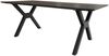 Tisch Granada - 200 x 90 cm - gesinterter Stein dunkelgrau - Gestell X-Form Bild 2