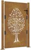 vidaXL Gartentor 100x150 cm Cortenstahl Baumdesign 153163 Bild 2