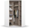 OTTO home Eckkleiderschrank Kleiderschrank Schrank Ankleidezimmer Schlafzimmer Garderobe AGORDO (in zwei Griff-Farben, Breite/Tiefe 117x117 cm, Höhen 210/229 cm) voll ausgestattet mit großzügigem Stauraum, 2 Höhen MADE IN GERMANY Bild 4