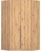 OTTO home Eckkleiderschrank Kleiderschrank Schrank Ankleidezimmer Schlafzimmer Garderobe AGORDO (in zwei Griff-Farben, Breite/Tiefe 117x117 cm, Höhen 210/229 cm) voll ausgestattet mit großzügigem Stauraum, 2 Höhen MADE IN GERMANY Bild 2