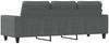 vidaXL 3-Sitzer-Sofa Dunkelgrau 180 cm Stoff 359400 Bild 5