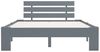 vidaXL Bettgestell Grau Massivholz Kiefer 120 × 200 cm [283168] Bild 3
