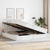 vidaXL Bett mit Stauraum und LED Hellgrau 200 x 200 cm Kunstleder 3371046 Bild 4