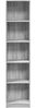 vidaXL Bücherregal Grau Sonoma 40x24x176 cm Holzwerkstoff 857797 Bild 4