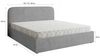 Masseno Boxbett RENIVE 160x200 cm beige Bild 3