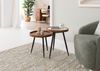 Beistelltisch-Set Akazie 42x42x50 natur lackiert / Marmor weiß KARLSTAD #12 Bild 2