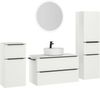 nobilia® Badmöbel-Set Alvene, (4-St, vormontiert, mit Soft-Close), inkl. Spiegel mit Touch-Sensor, in vier Breiten Bild 4