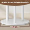 Garderobenständer, Kleiderständer mit 11 Haken und 3 Ablagen, 4 drehbare und abnehmbare Rollen, wolkenweiß Bild 4