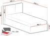 Jugendbett Lonitz LZ13 (Farbe: Sandbeige / Portland Ash, Größe: 90 x 200) Bild 4